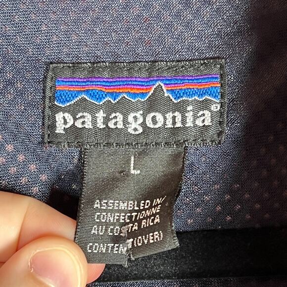 Patagonia Glade Runner Jacket Mens Large Hooded Full Zip Red Outdoors Ski Snow - Picture 4 of 10